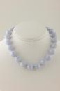 Blue Lace Agate and Sterling Silver Choker