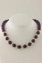 Amethyst and Gold Necklace