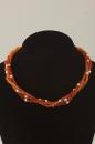 Carnelian and Pearl Choker