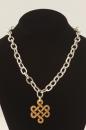 Endless Knot Men Smooth Oval Chain