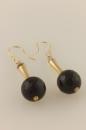Black Onyx and Gold Dangles