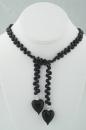 Onyx Classic Wrapp with Black Murano Heart