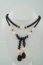 Onyx and Gold Ace Necklace with Onyx Harmony Wrapp