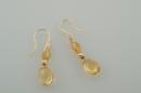 Citrine Teardrop with 14k Gold Earrings