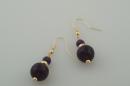 Amethyst with Gold Earrings