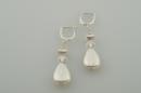 Sterling Silver Teardrops with Crystal