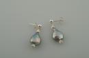 Grey Freshwater Pearl Earrings