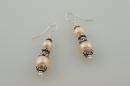 Double Peach Pearl Earrings