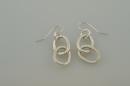 Double Lined Oval Link Earrings
