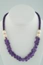 Amethyst and Pearl Necklace