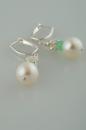 Pearl and Chrysoprase Earrings