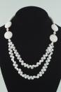 White Jade Double Drape Necklace