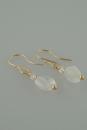 Moonstone Earrings with 14k Gold