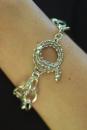 Hammered Oval Link Bracelet