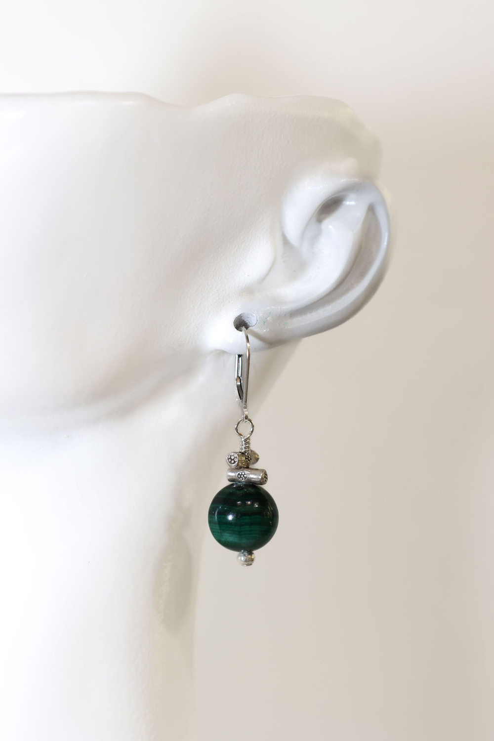 Malachite with Barrels