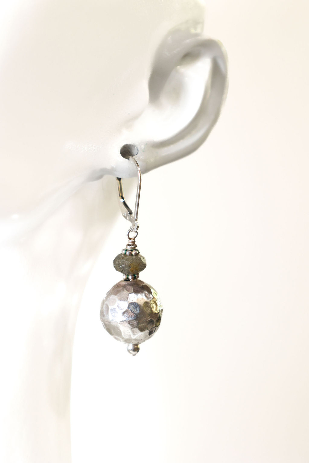 Hammered Ball with Labradorite