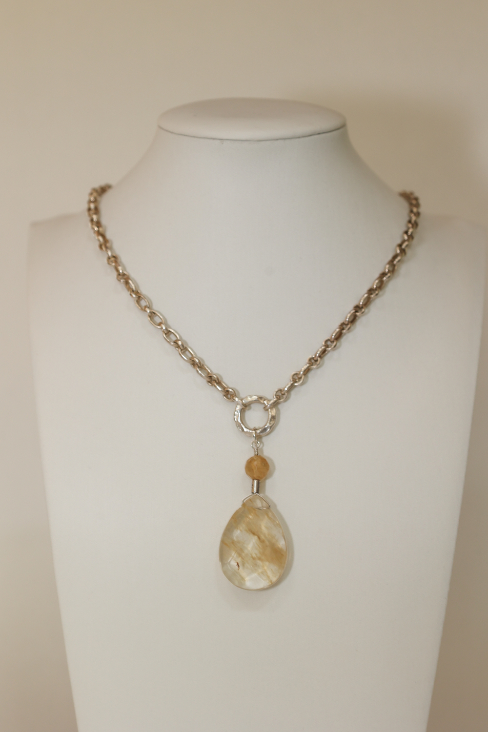 Rutilated Quartz Teardrop