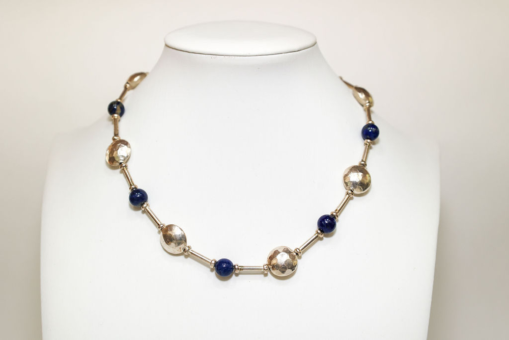 Lapis Lazuli and Hilltribe Silver Aurora