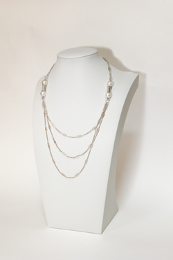 Triple Drape with Pearls