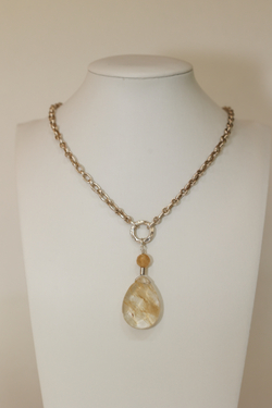 Rutilated Quartz Teardrop
