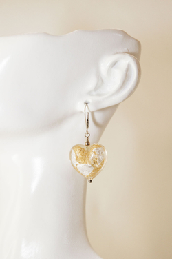 Gold and Silver Murano Swirl