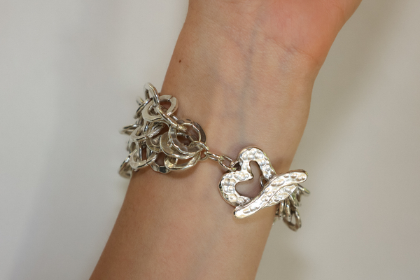 Triple Grand Circles with Modern Heart Clasp