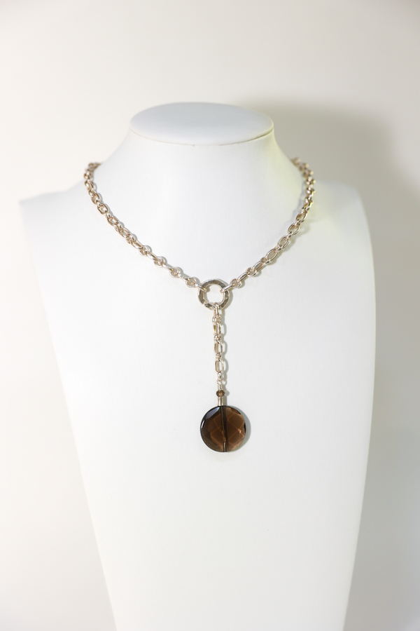 Smoky Quartz Large Disk