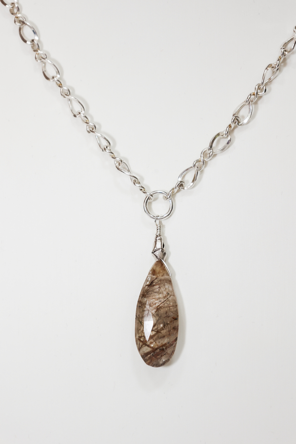 Rutilated Quartz Long Teardrop