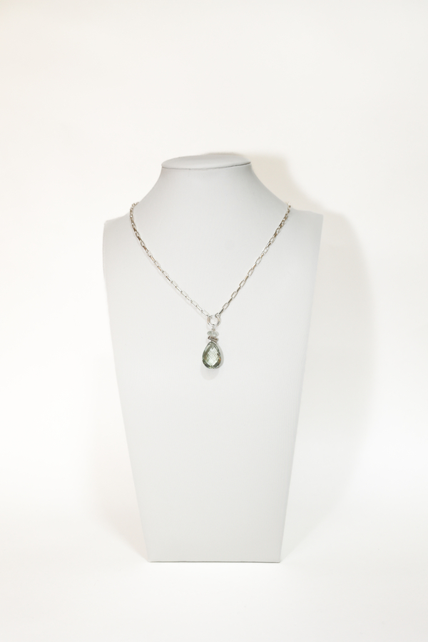 Green Amethyst Teardrop