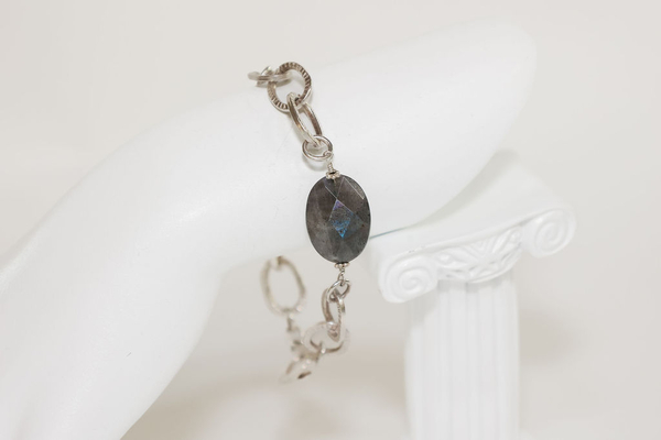 Labradorite and Lined Ovals